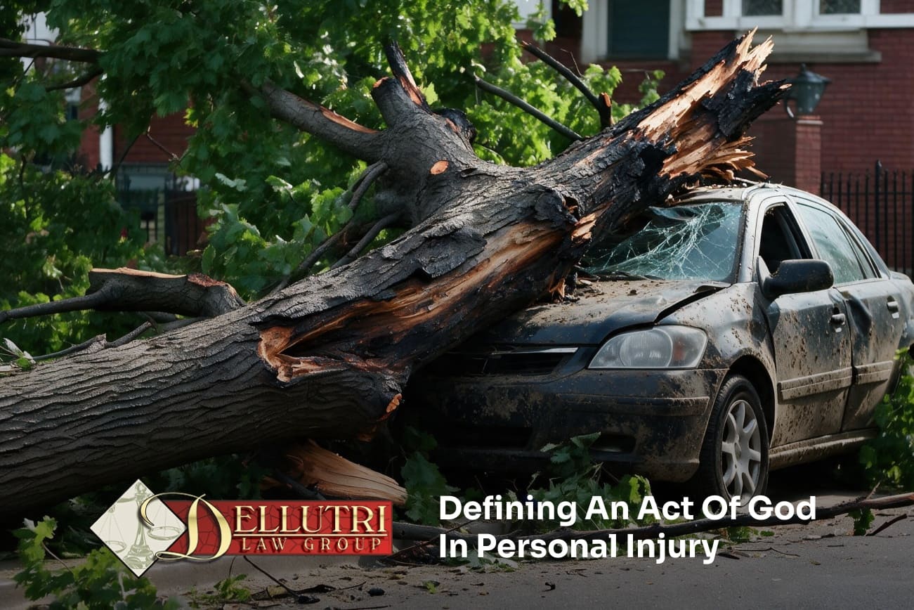 Personal injury attorney explaining act of God legal concept