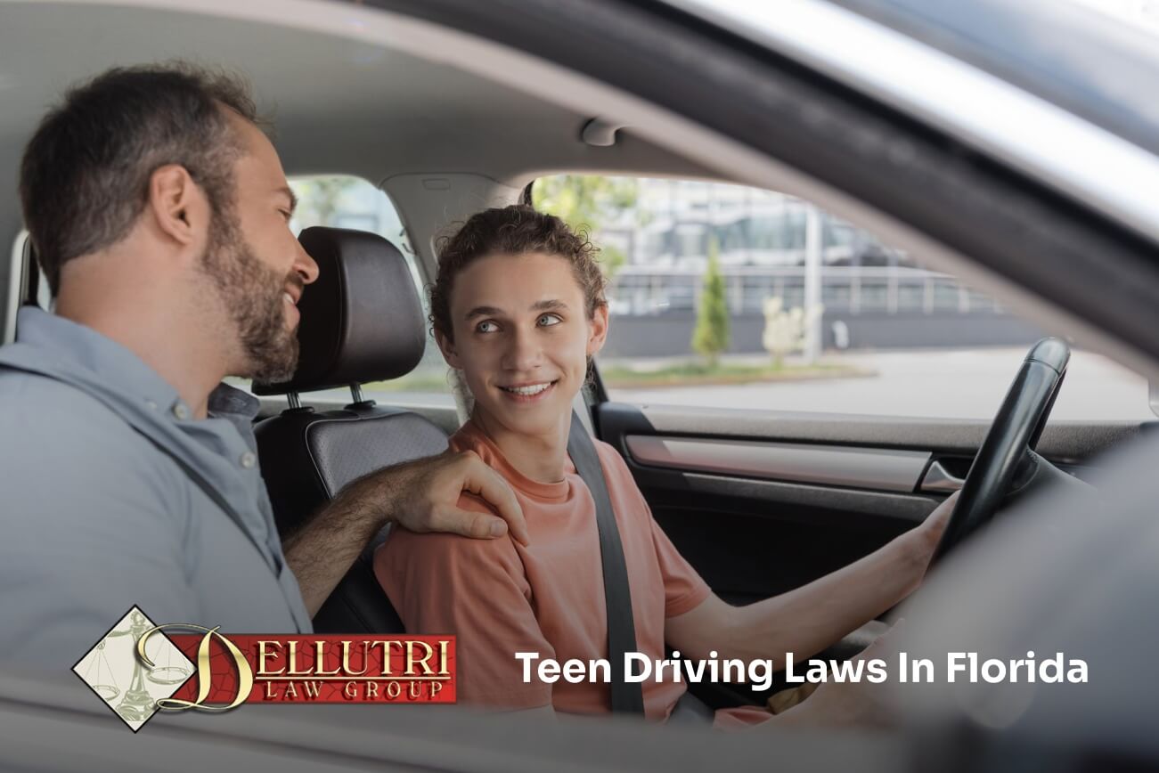 Teen driver learning Florida driving laws